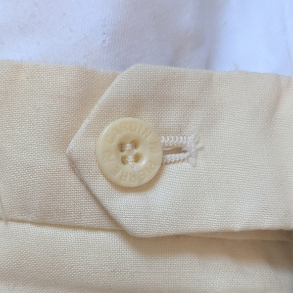 Men's Pleated Vintage Yellow Golf Pants - Picture 5 of 6